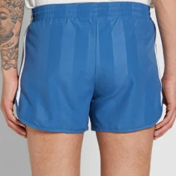 NWT adidas Originals Core Blue Retro Football Shorts XL | Vintage-Inspired, Rare - Picture 3 of 7